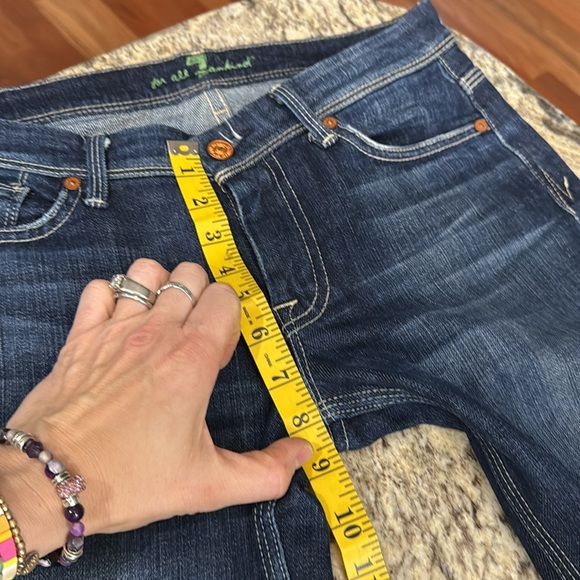 7 For All Mankind Flynn Boot Cut Flare Jeans, 34” inseam, “Z-Pocket” - Picture 10 of 12